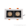 carré downlight personnalisé 2 * 7W